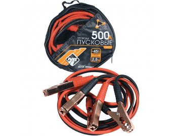 46777 стартовые провода 500A морозост в сумке 2.5м N BRIGHT