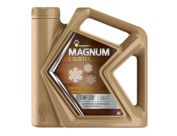 5W30 роснефть MAGNUM COLDTEC 4л масло моторное