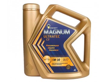 5W30 роснефть MAGNUM ULTRATEC C3 4л масло мот 40814142