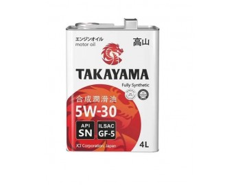 5W30 TAKAYAMA SAE ILSAC GF-5 API SN 4л масло 605043