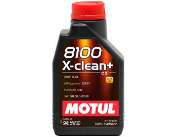 5W30 8100 X-CLEAN+SAE MOTUL 1л масло моторное 106376