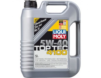 7501/3701 5W40 TOP TEC 4100 LIQUI MOLY 5л масло синт 037792