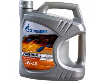 5W40 GAZPROMNEFT PREMIUM L 4л масло п/синт 2389900122