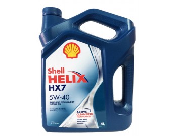 5W40 HELIX HX7 SHELL 4л масло мот п/синт