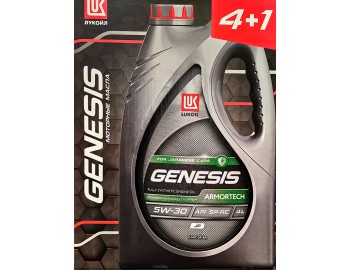 акция 5W30 лукойл GENESIS ARMORTECH JP 4+1л масло мот 3149902