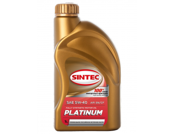5W40 SN/CF SINTEC PLATINUM 1л масло мот 801940