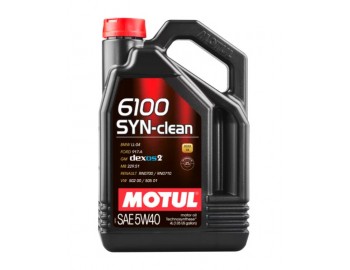 5W40 6100 SYN-CLEAN MOTUL 4л масло моторное 107942