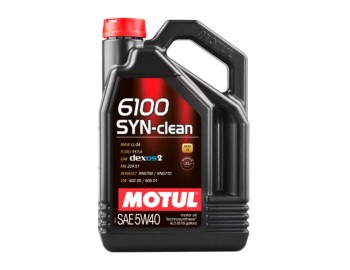 5W40 6100 SYN-CLEAN MOTUL 4л масло моторное 107942