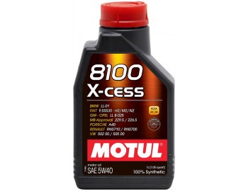 5W40 8100 X-CESS MOTUL 1л масло моторное 102784=109774