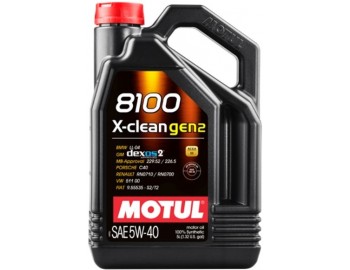 5W40 8100 X-CLEAN GEN2 MOTUL 4л масло моторное