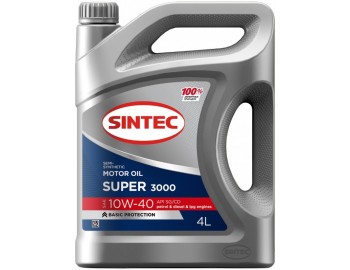 10W40 SG/CD SINTEC супер 3000 4л масло мот 600240