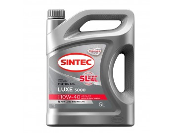 акция10W40 SL/CF SINTEC LUXE 5000 5л по цене 4л масло мот 600300
