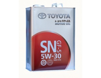 5W30 SN/GF5 TOYOTA 4л масло моторное 0888010705