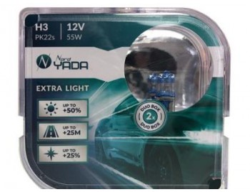 H3 907363 автолампа 12V 55W EXTRA LIGHT +50% NORD YADA