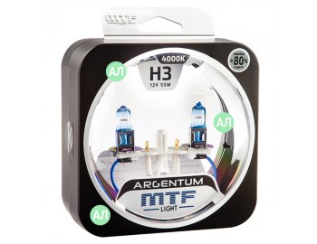 H3 H8A1203 автолампа 55W +80% ARGENTUM к-т 2шт