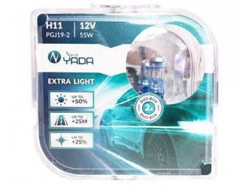 H11 907367 автолампа 12V 55W EXTRTA LIGHT +50% NORD YADA