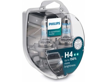 H4 12342XVPS2 автолампа X TREME VISION PRO +150% PHILIPS
