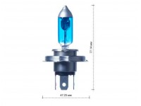 H4 AB5004 5000K лампа 12V 60/55W 135/125W