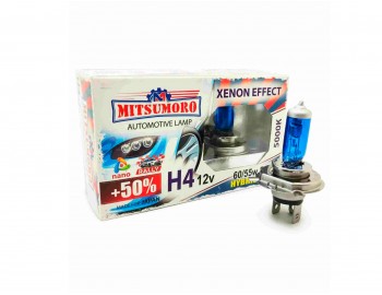 H4 M72420SW2 автолампа 12V 60/55W+50% к-т 2шт