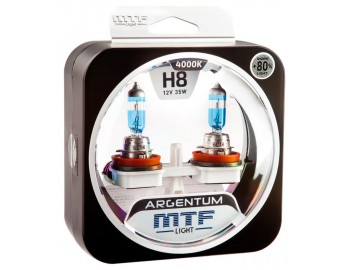 H8 H8A1208 автолампа 35W+80% ARGENTUM к-т 2шт