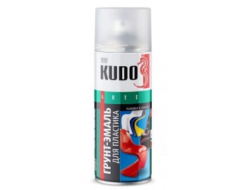 KU6002 краска грунт для пластика черная 520мл KUDO