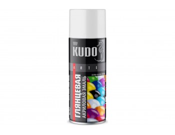 KUA9003 краска акрил бел глянец 520мл  а/э KUDO