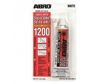 SS1200WHT3 герметик силикон унив белый 85гр ABRO 17944